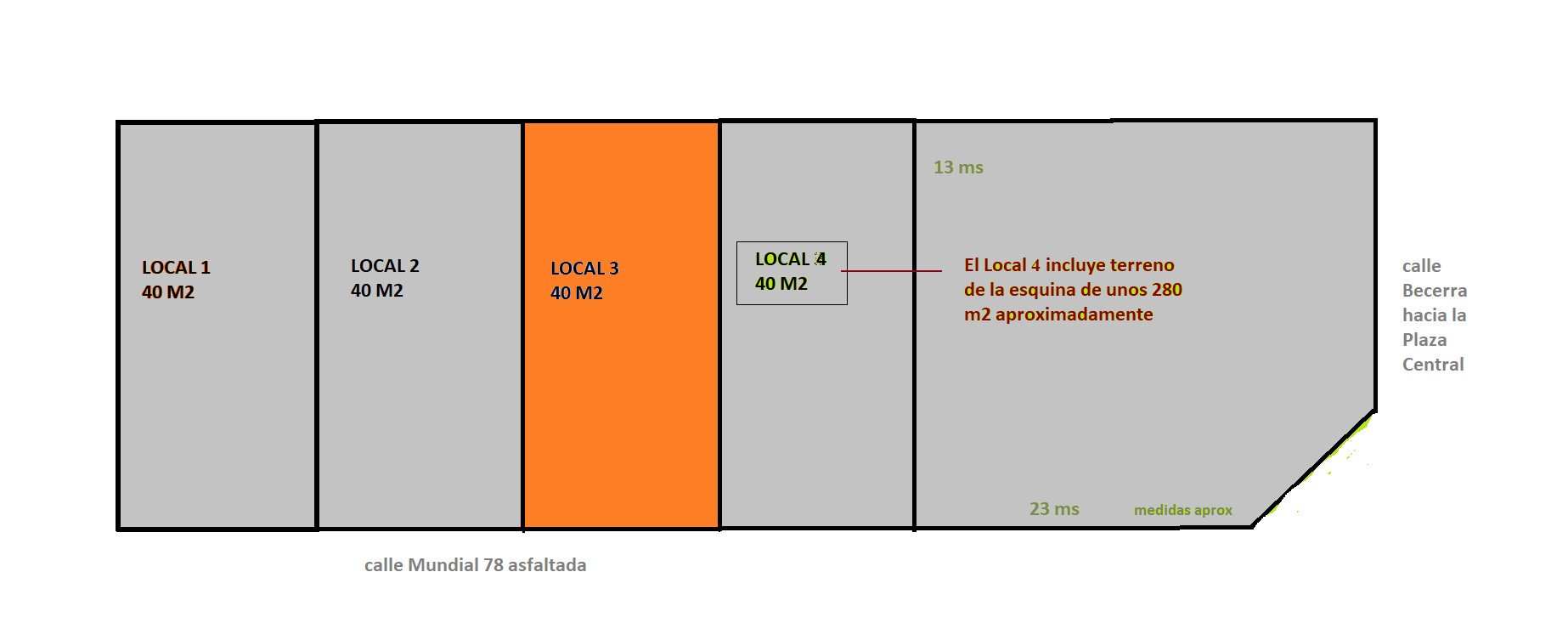 Mundial 78 Nº50 Local Nº 3 VENTA  Villa de Merlo, San Luis